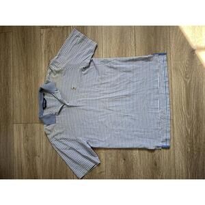 Polo Golf Ralph Lauren Men's Striped Polo Shirt, Light Blue, Medium